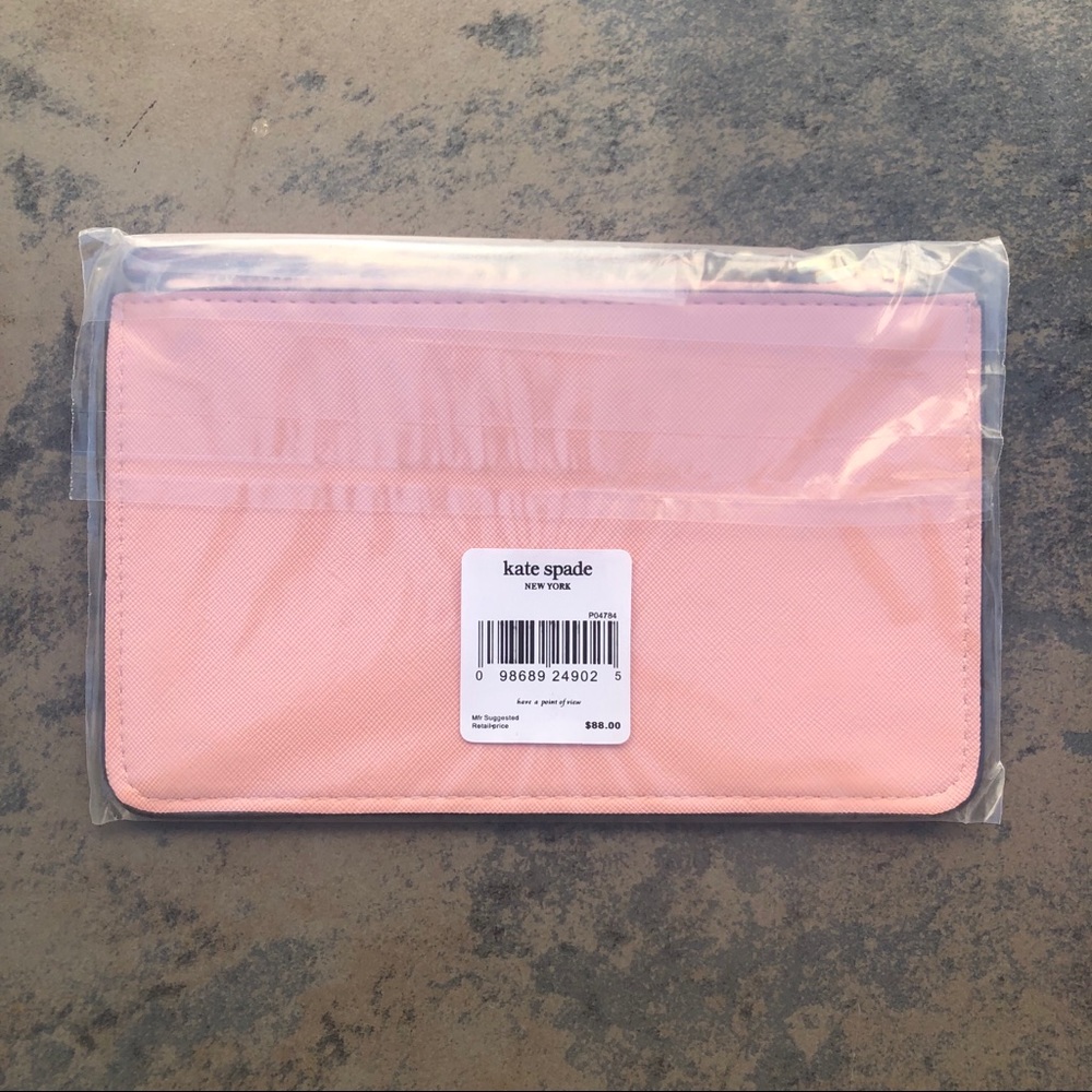 NWT Peach Kate Spade Wristlet Wallet - Picture 4 of 4